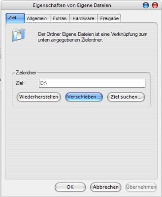 Eigene Dateien Screenshot